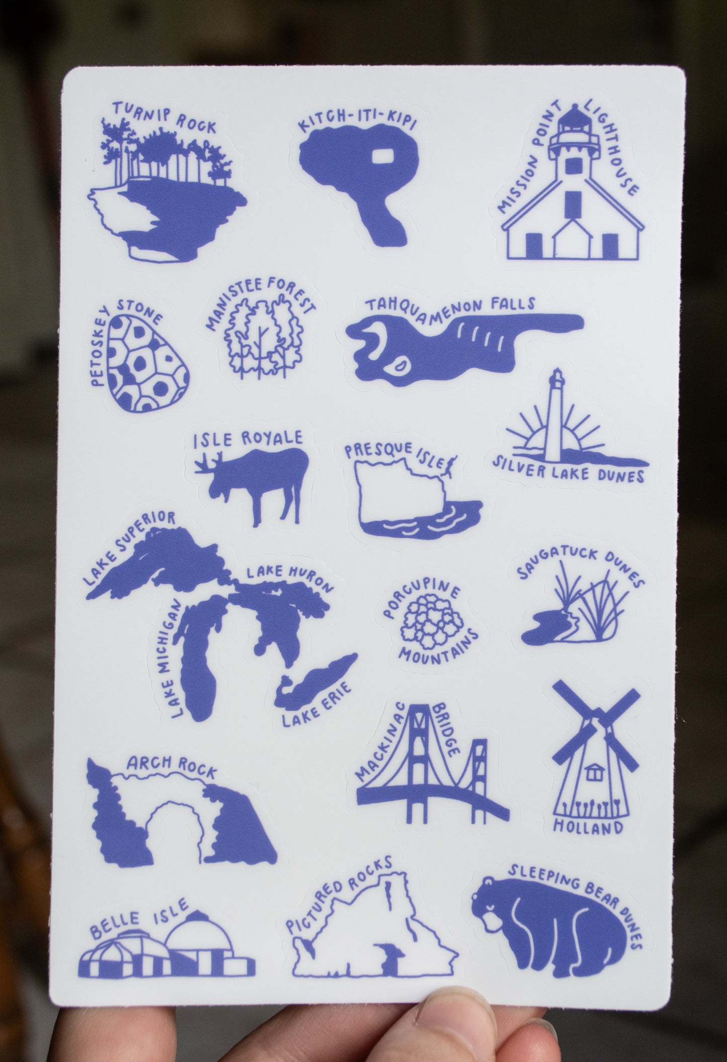 State Nature Checklist Sticker Sheets