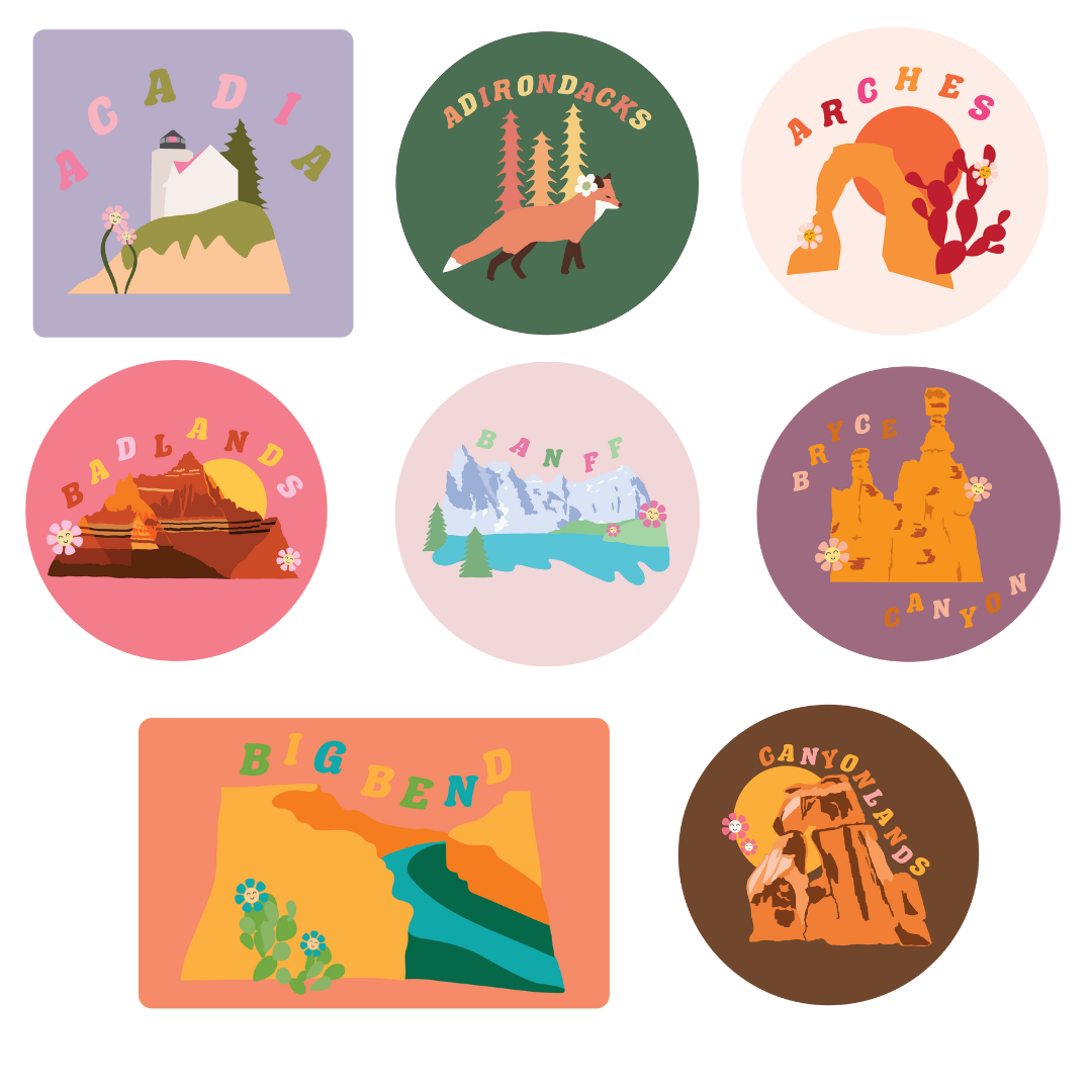 National Parks Sticker Pack