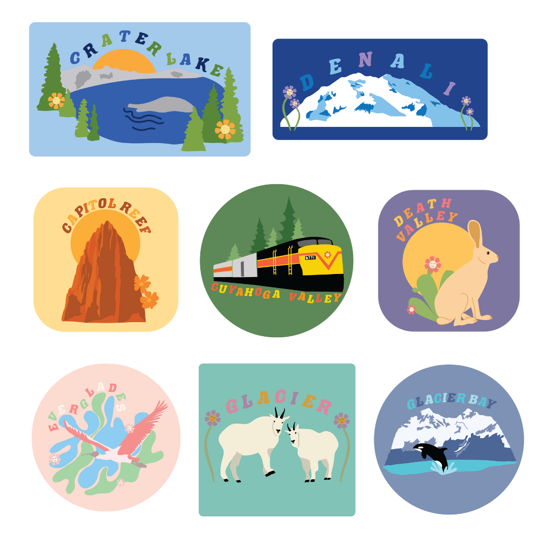 National Parks Sticker Pack