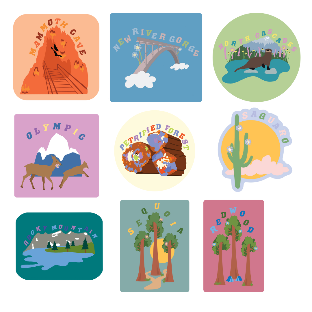 National Parks Sticker Pack