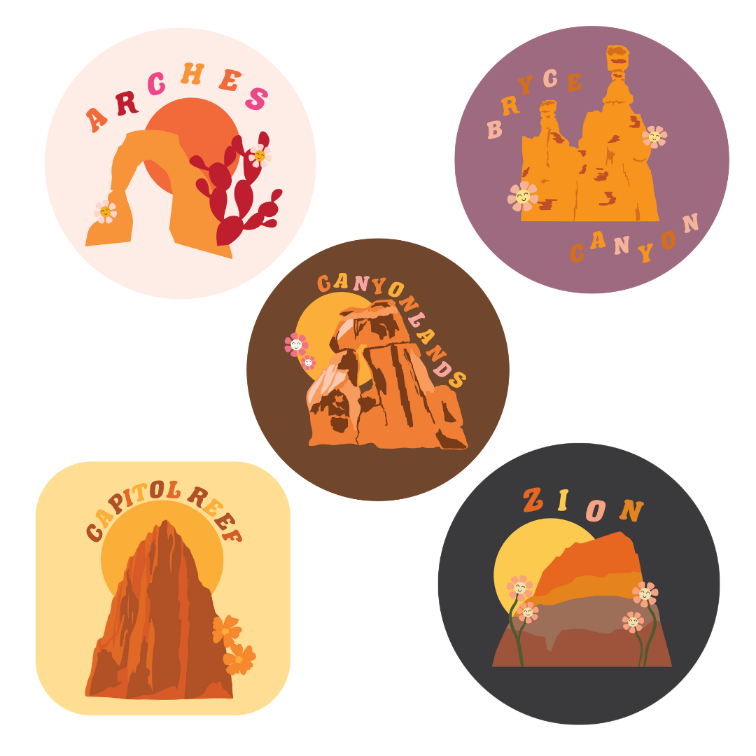 National Parks Sticker Pack