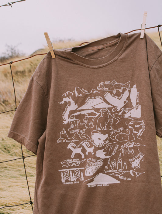 Idaho Nature Checklist T-Shirt