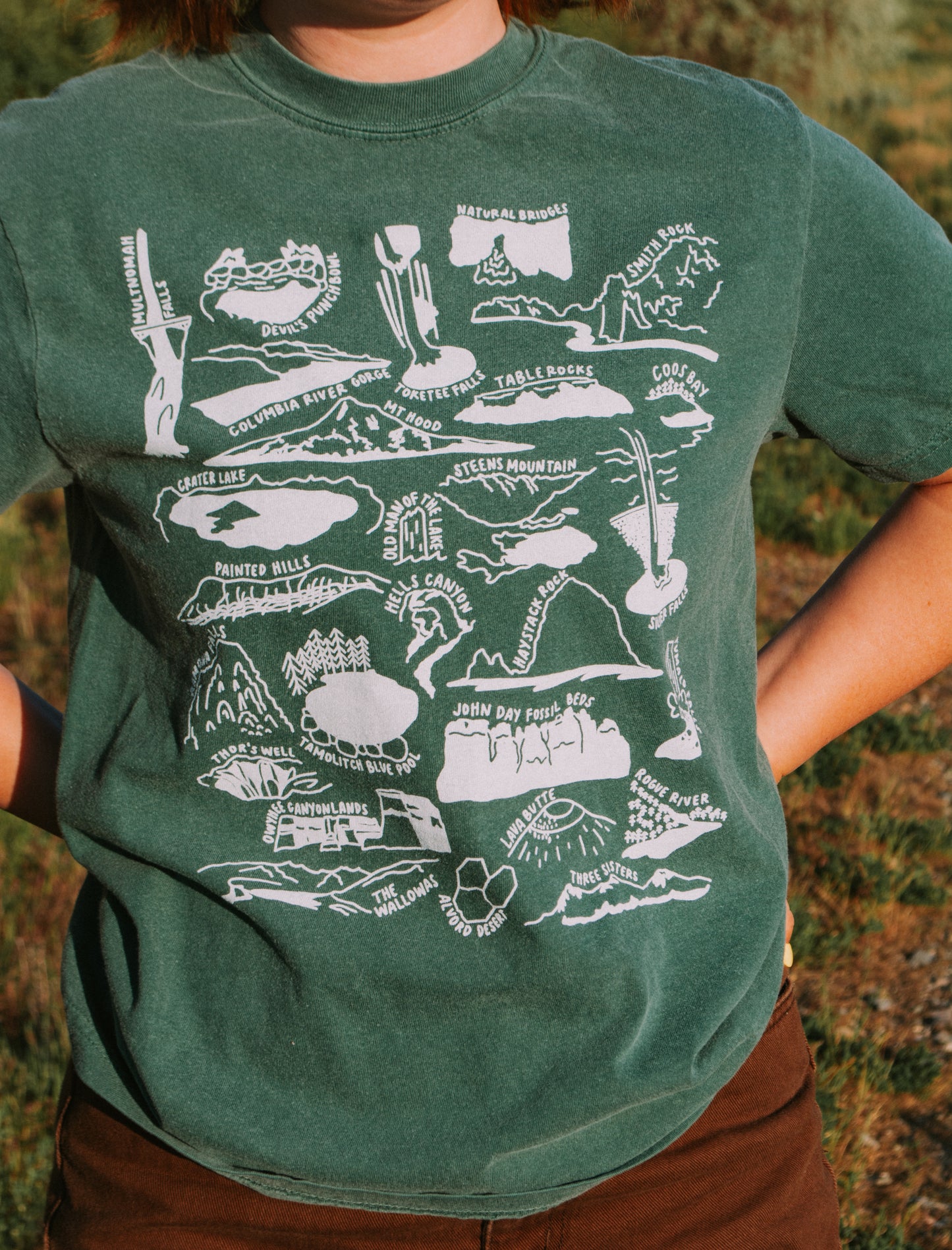 Oregon Nature Checklist T-Shirt