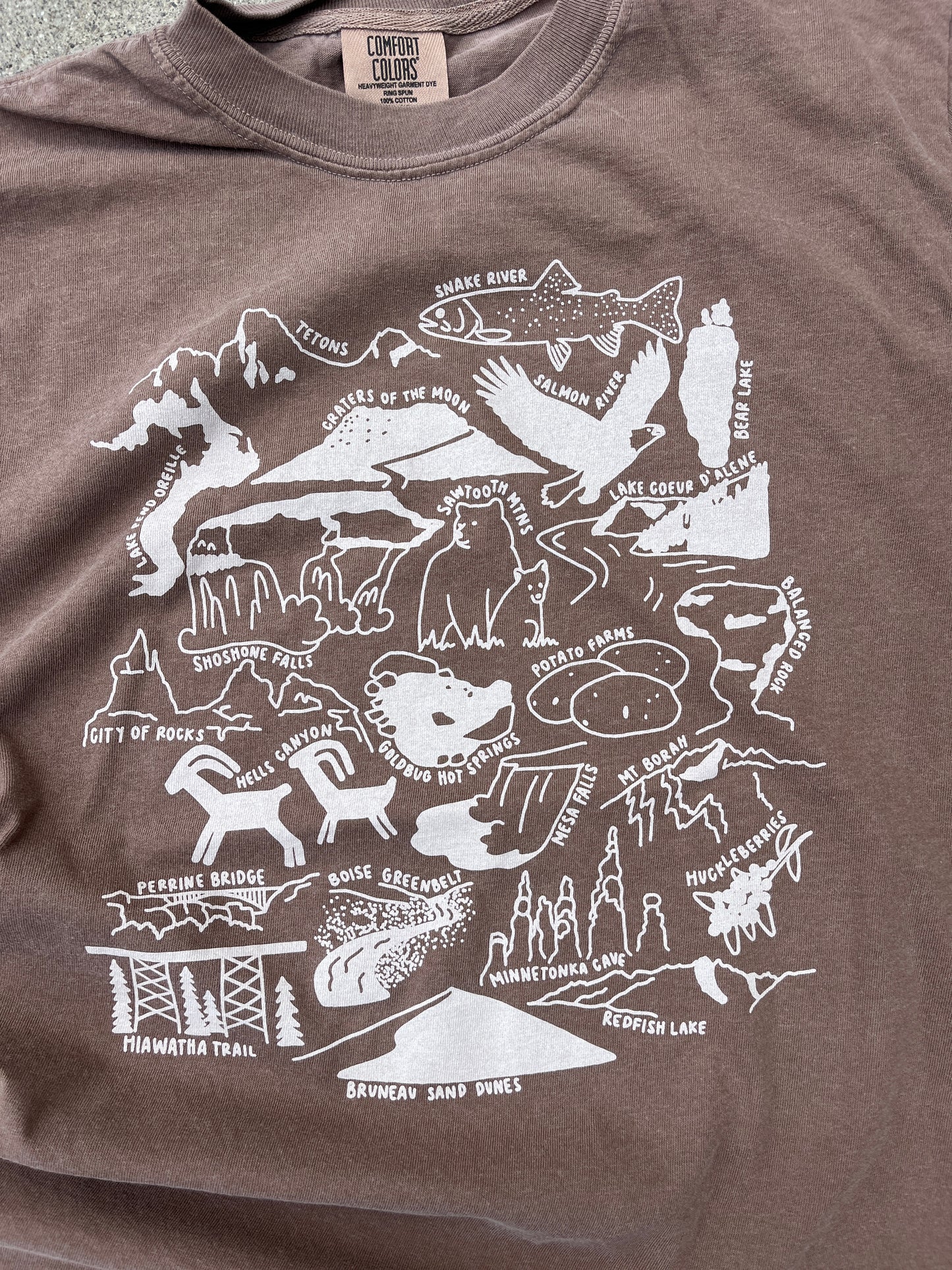 Idaho Nature Checklist T-Shirt