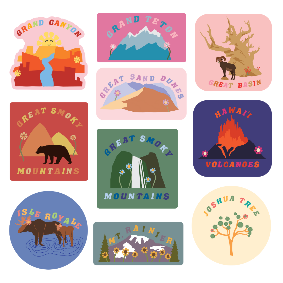 National Parks Sticker Pack