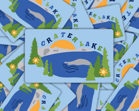 Crater Lake Vinyl Sticker