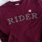 RIDER Hand-Embroidered Sweatshirt Size L